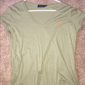 Polo v cut top